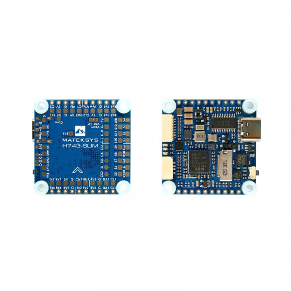 Польотний контролер Matek H743-SLIM V3 H7 з 7 UART та підтримкою 8S LiPo для FPV і автономних дронів