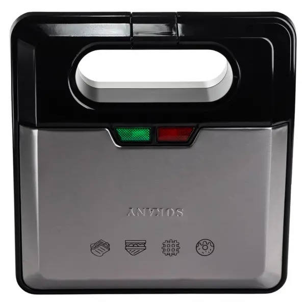 Мультипекарь Sokany SK-08153 1750 Вт с 3 сменными пластинами и антипригарным покрытием