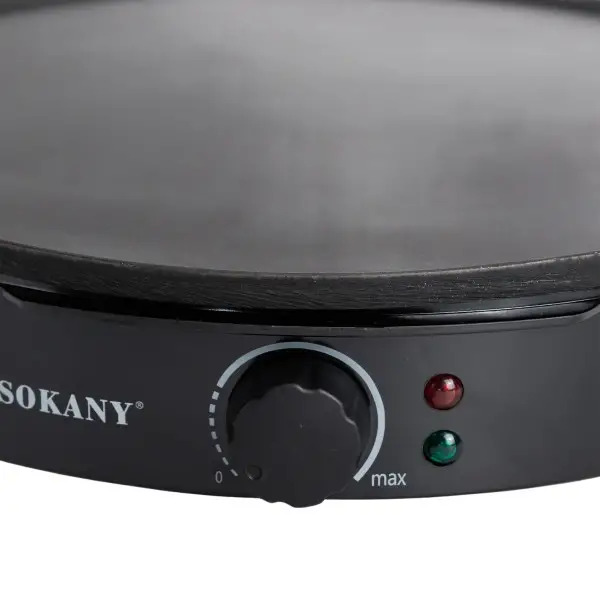 Блинница электрическая SOKANY SK-07068 600 Вт 20 см с антипригарным покрытием для тонких блинов