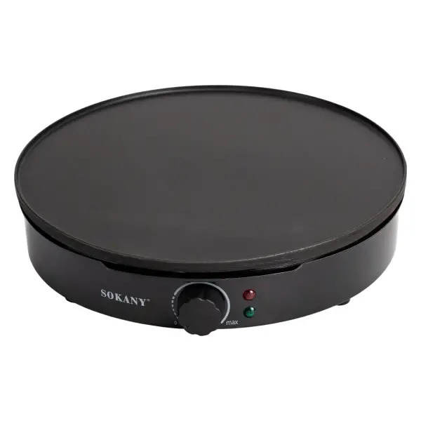 Блинница электрическая SOKANY SK-07068 600 Вт 20 см с антипригарным покрытием для тонких блинов
