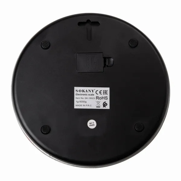 Кухонні електронні ваги SOKANY SK-19023 до 5 кг з функцією тари та LCD-дисплеєм