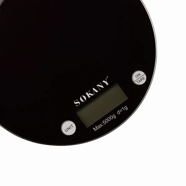 Кухонні електронні ваги SOKANY SK-19023 до 5 кг з функцією тари та LCD-дисплеєм