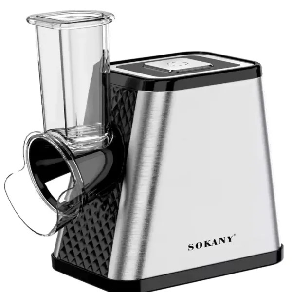 Овощерезка-мультирезка электрическая Sokany SK-06029 800 Вт с 5 насадками для разных видов нарезки