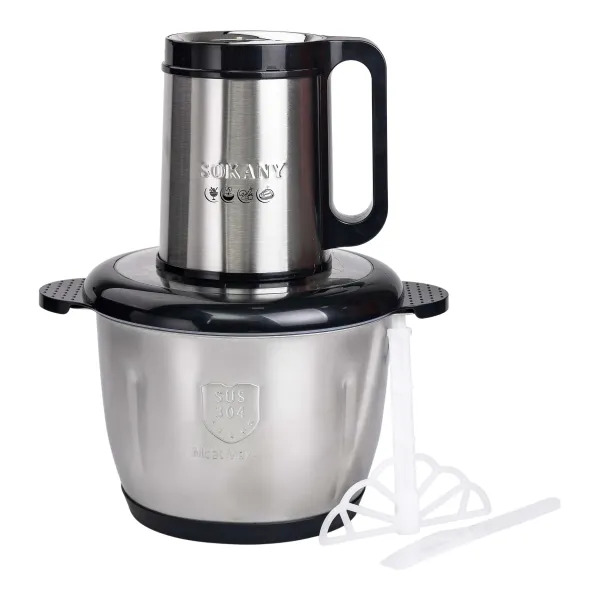 Чопер кухонный SOKANY SK-06026 600 Вт с чашей 2,5 л и 4 ножами для быстрого измельчения