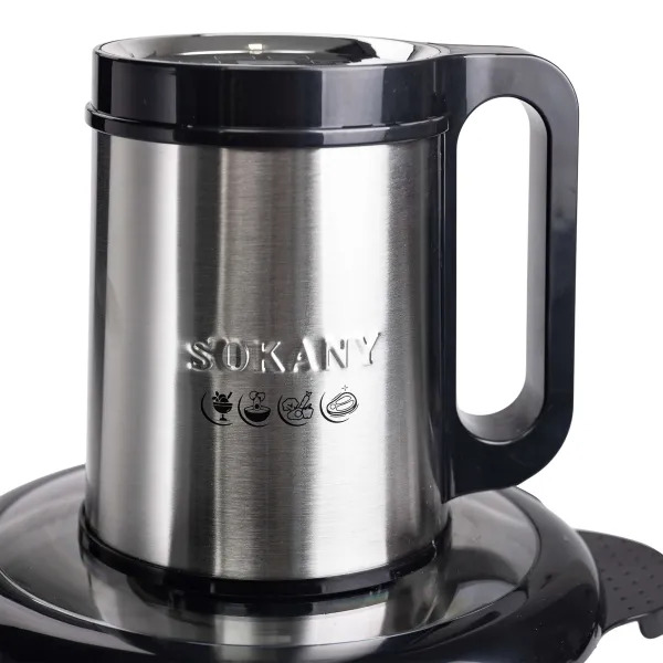Чопер кухонный SOKANY SK-06026 600 Вт с чашей 2,5 л и 4 ножами для быстрого измельчения