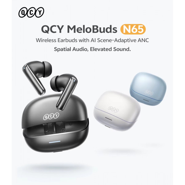 Бездротові навушники QCY HT21 MeloBuds N65 з адаптивним шумозаглушенням, Hi-Res та просторовим звуком