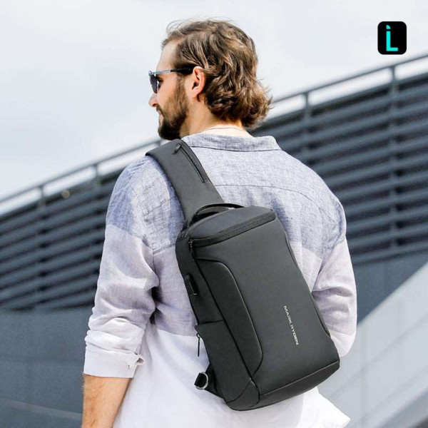 Рюкзак на одне плече Mark Ryden 7069 для щоденних поїздок з вбудованим USB-портом