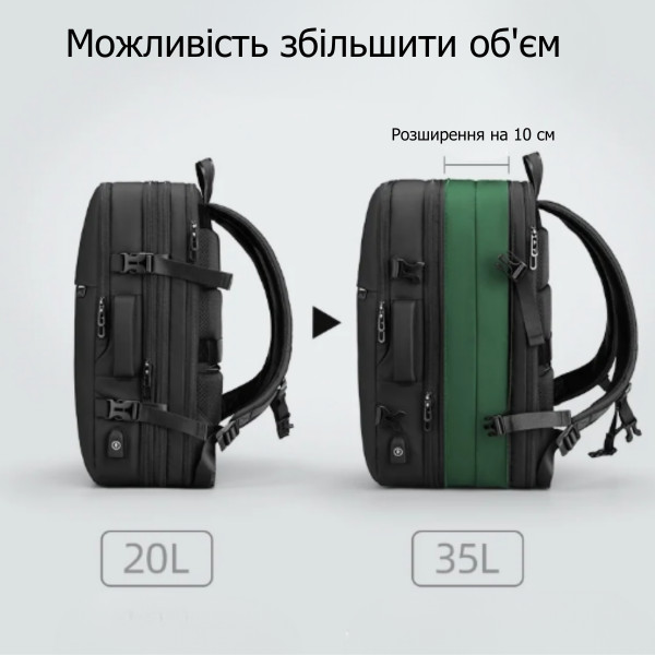 Дорожный рюкзак для ноутбука 17" Mark Ryden MR8057Y с USB-портом