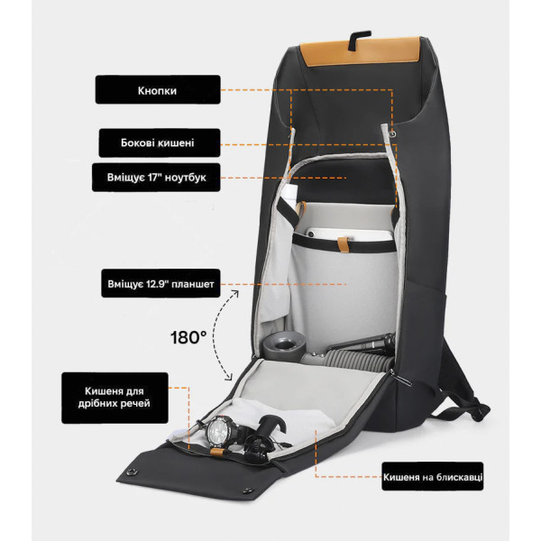 Городской рюкзак Mark Ryden MR2975 для ноутбука 17" с возможностью расширения