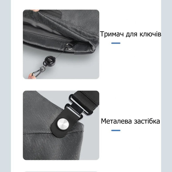 Сумка через плече Mark Ryden MR2293 для iPad 9.7” з магнітною застібкою та захистом від вологи