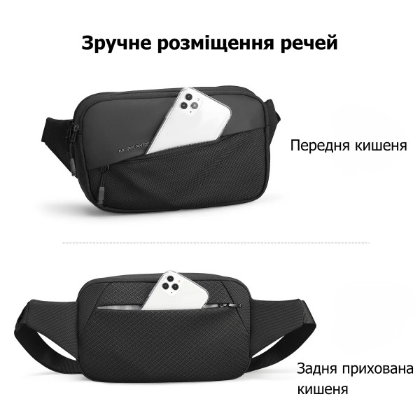 Сумка через плече Mark Ryden MR8112 з відділом для планшета 9.7” та захистом від вологи