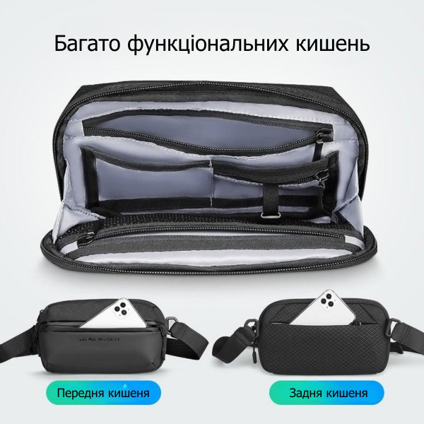 Сумка Mark Ryden 8712 — компактна міська сумка через плече з водовідштовхувальним покриттям