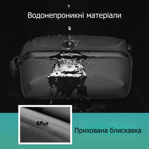 Сумка Mark Ryden 8712 — компактна міська сумка через плече з водовідштовхувальним покриттям