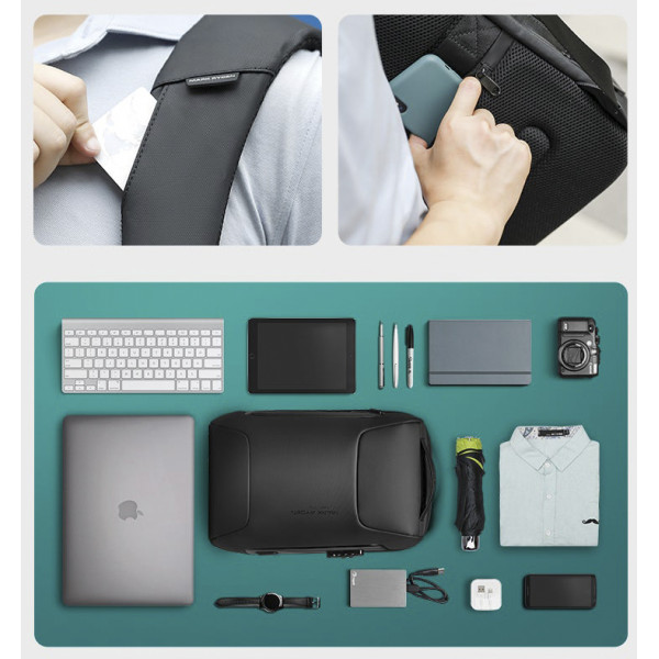 Рюкзак Mark Ryden MR9116 для ноутбука 15.6 дюймов с кодовым замком и USB-портом