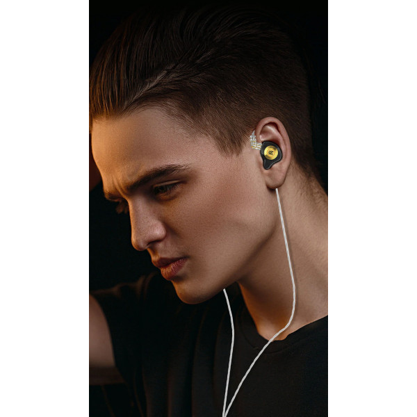 Вакуумные наушники KZ EDX Ultra Hi-Fi с двойным магнитным драйвером и мощным басом