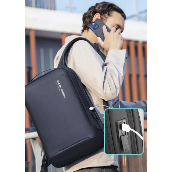 Рюкзак для ноутбука 17.3 дюйма Mark Ryden MR9008SJ с USB-портом