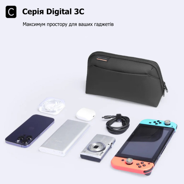 Сумка-несесер Mark Ryden MR3102 багатосекційна з блискавками YKK та захистом від вологи