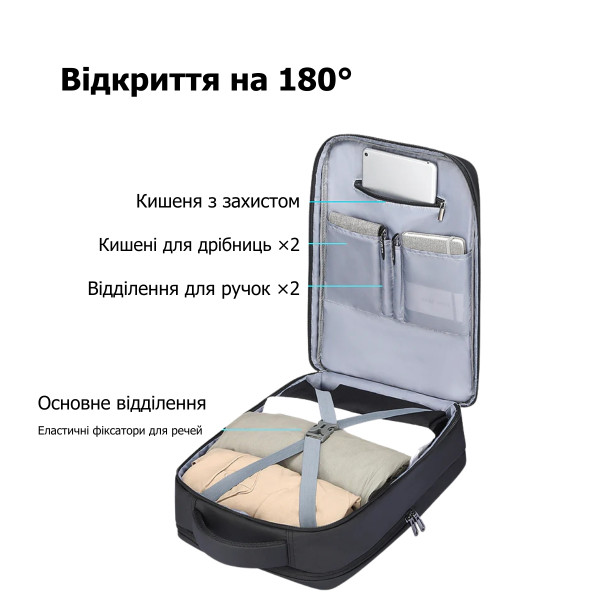 Міський рюкзак Mark Ryden MR2900 для ноутбука 15.6" з дихаючою спинкою та захистом від вологи