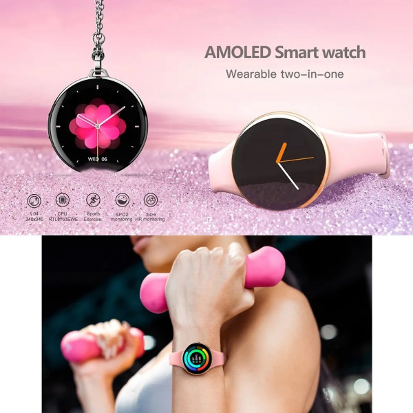 Розумний годинник Lemfo DM75 з AMOLED-дисплеєм
