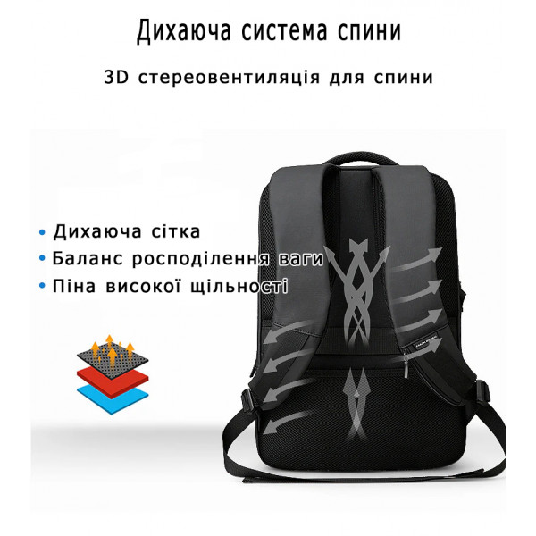 Рюкзак для ноутбука 15.6 дюймів Mark Ryden MR9191DYSJ з 3 відділеннями