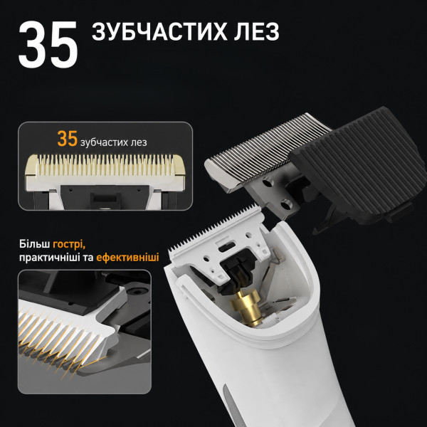 Бездротова машинка для стрижки тварин SMEHNSER D8