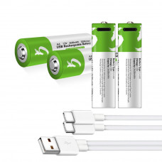 Акумуляторні батареї АА Smartoools 4 шт. 1733 mah 1.5V з зарядкою Type-C