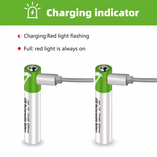 Комплект 4 шт. аккумуляторные батарейки Smartoools AAA 500 mah + зарядка Type-C