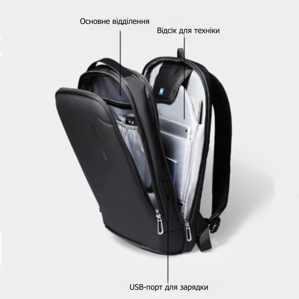Рюкзак Mark Ryden MR9008 для ноутбука 15.6" з USB-портом та захистом від вологи