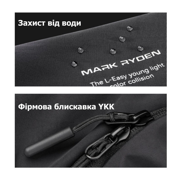 Сумка-слінг Mark Ryden MR520 з вологозахистом та застібками YKK