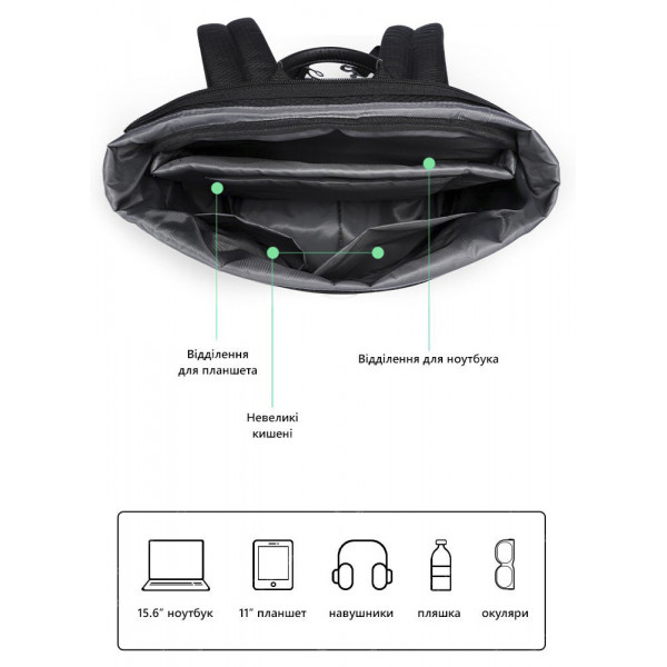 Міський рюкзак Mark Ryden MR4666 з відділом під ноутбук 15.6 дюймів і планшет