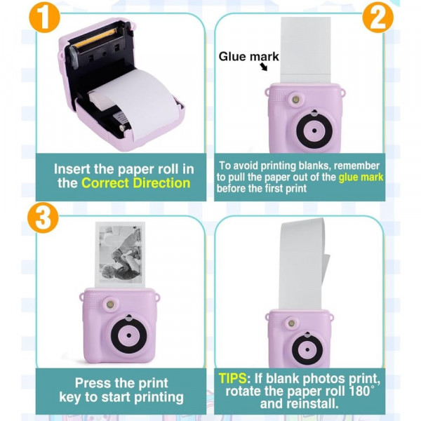 Термобумага для детских фотоаппаратов мгновенной печати 57мм