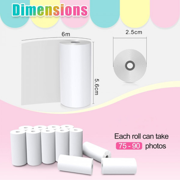 Термобумага для детских фотоаппаратов мгновенной печати 57мм