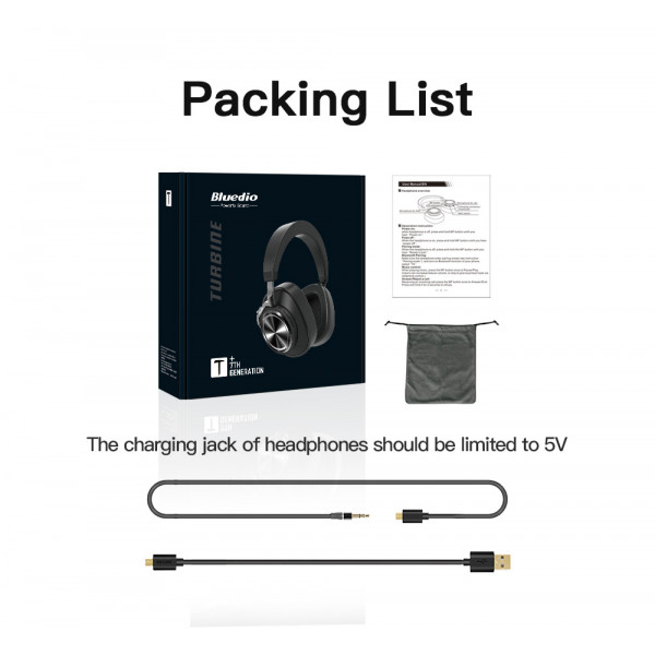 Беспроводные Bluetooth наушники Bluedio T7 Plus с поддержкой micro SD карты Уценка