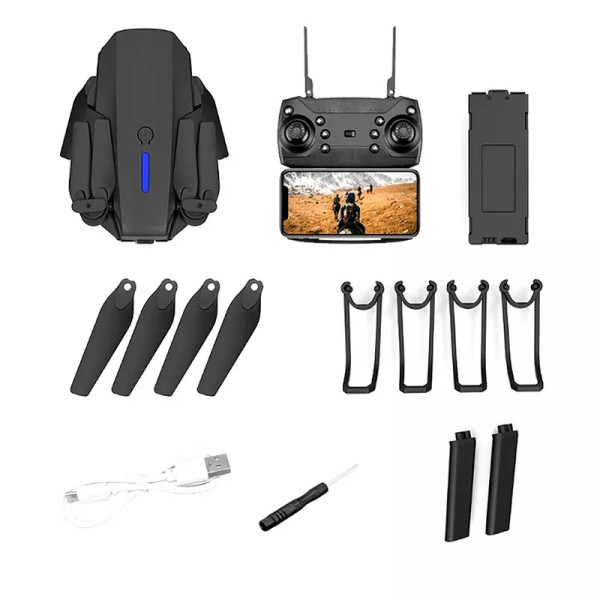 Квадрокоптер FPV E88 с HD камерой, дальность польоту до 100 м