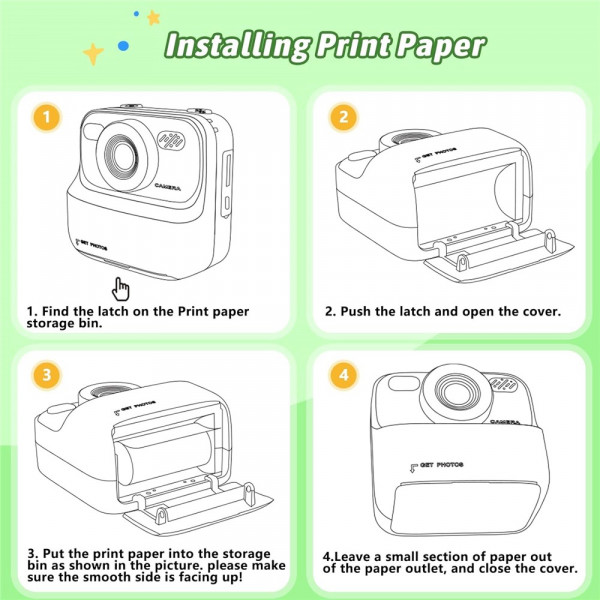 Детская камера мгновенной печати Instant Print Camera P79