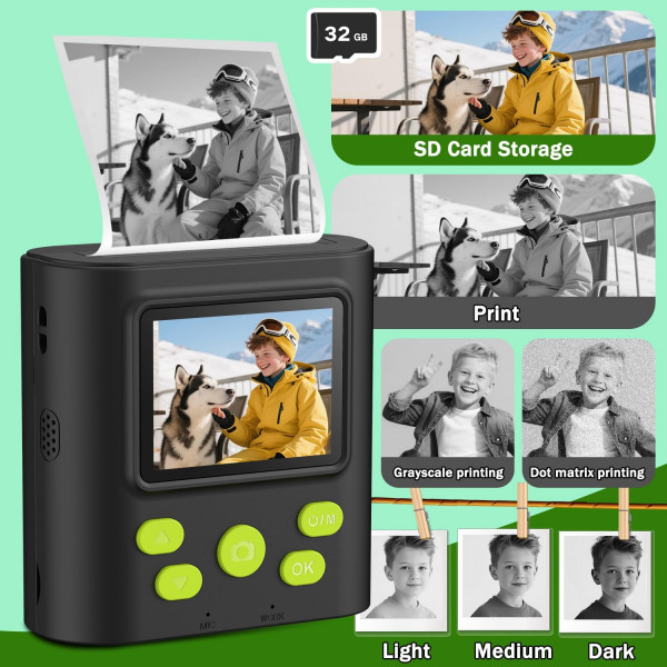 Детский фотоаппарат Instant Print Camera P99 с мгновенной термопечатью