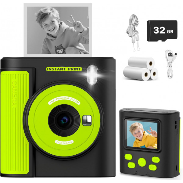Детский фотоаппарат Instant Print Camera P99 с мгновенной термопечатью