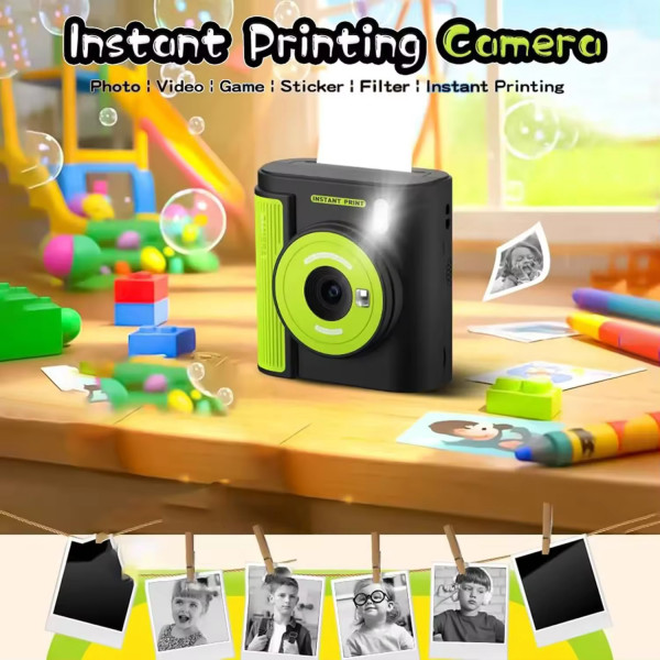 Детский фотоаппарат Instant Print Camera P99 с мгновенной термопечатью