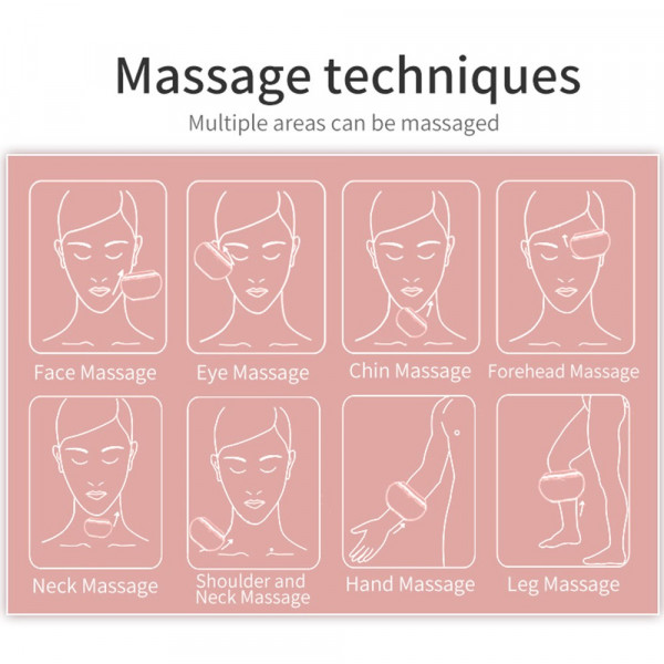 Мікрострумовий масажер для обличчя DYM039 з технологіями EMS, LED, вібрацією та тепловою терапією