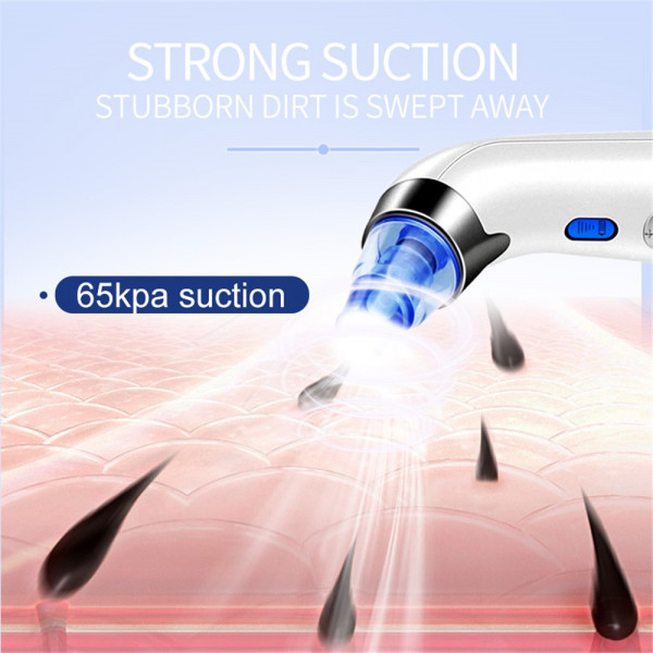 Електричний пристрій для видалення чорних цяток DYM-001 з 5 рівнями всмоктування та 4 насадками