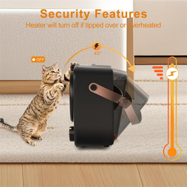 Портативний обігрівач Epik GXZ-N9 500–1000 Вт з керамічним нагрівачем