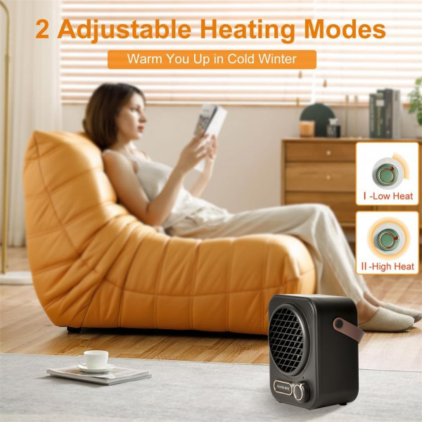 Портативний обігрівач Epik GXZ-N9 500–1000 Вт з керамічним нагрівачем