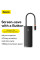 USB hub Baseus Lite Series 6in1 на 3 USB порти, з HDMI-виходом та картридером TF/SD
