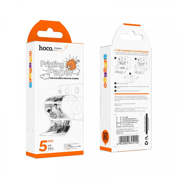 Фотобумага для детских камер мгновенной печати HOCO, 5 рулонов