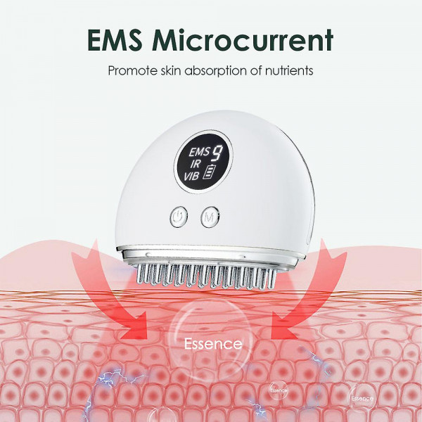 Масажер для голови DYM041 з меридіанною щіткою, EMS та вібрацією