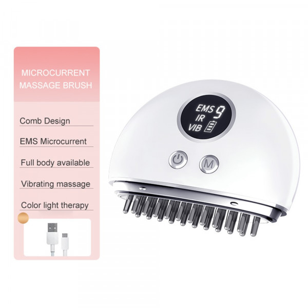 Масажер для голови DYM041 з меридіанною щіткою, EMS та вібрацією