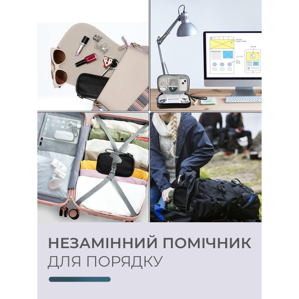 Дорожный органайзер для кабелей и электронных аксессуаров