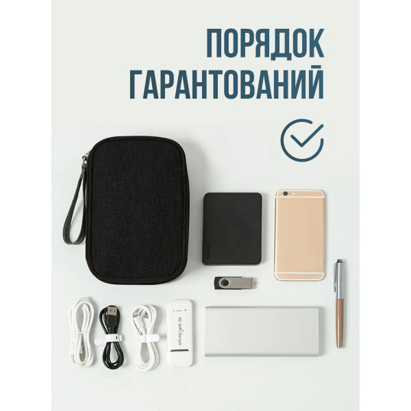 Дорожный органайзер для кабелей и электронных аксессуаров