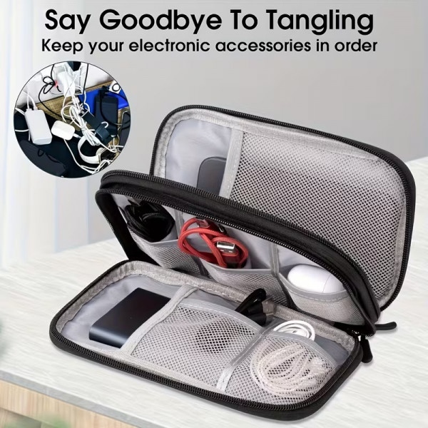 Дорожный органайзер для кабелей и электронных аксессуаров