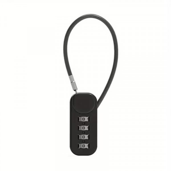 Кодовый замок для рюкзака с противокражным тросом и 4-значным паролем